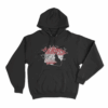 Black Cat Bat Graphic Hoodie Black