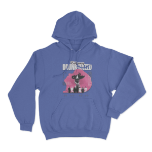 DRUNK DAZED Hoodie Blue