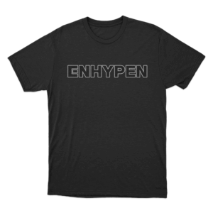 ENHYPEN Bold Logo T Shirt Black