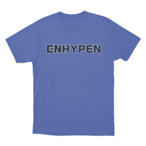 ENHYPEN Bold Logo T Shirt Blue